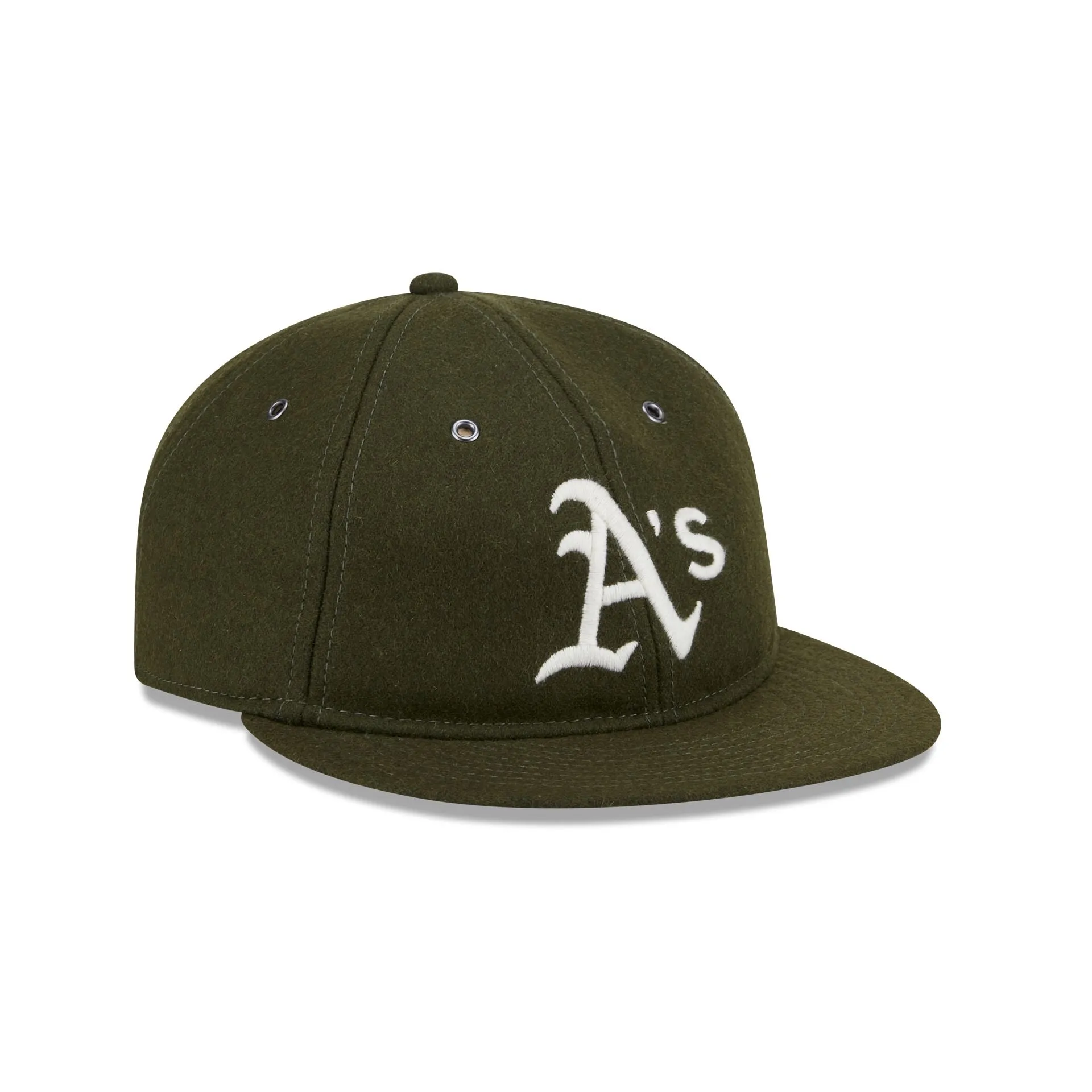 Athletics New Olive Wool Retro Crown 59FIFTY Fitted Hat sold by New Era product image thumbnail 3