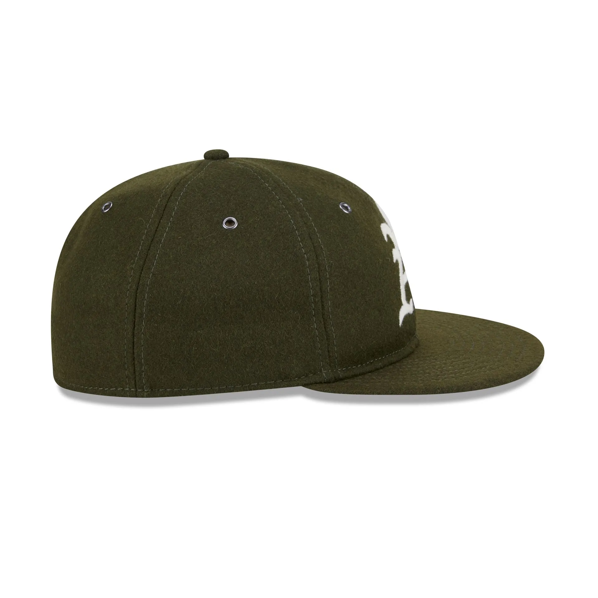 Athletics New Olive Wool Retro Crown 59FIFTY Fitted Hat sold by New Era product image thumbnail 5