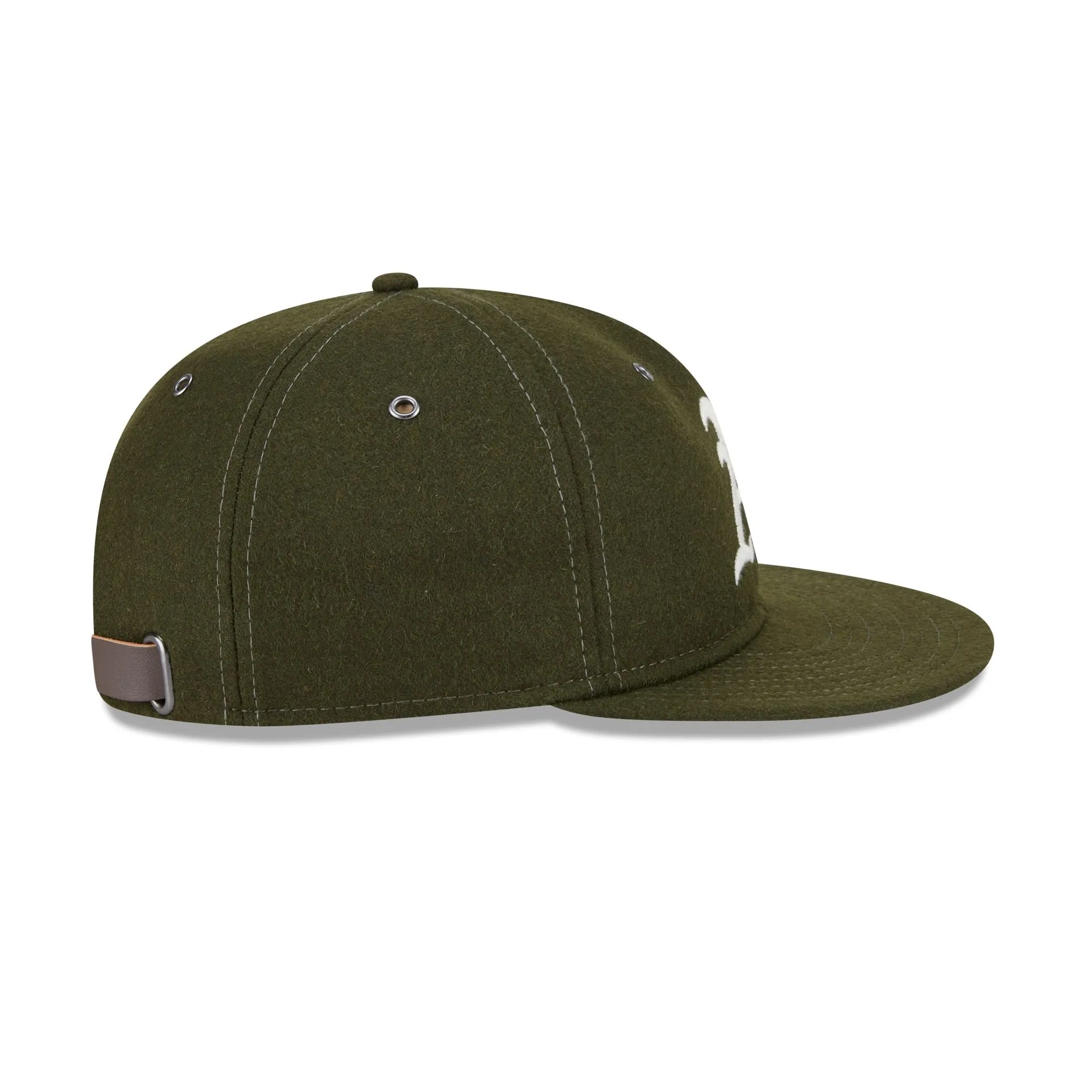 Athletics New Olive Wool Retro Crown 9FIFTY Adjustable Hat sold by New Era product image thumbnail 5
