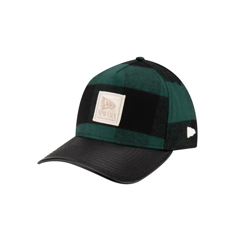 Lumber Plaid Kelly Green 9FORTY A-Frame Adjustable Hat sold by New Era