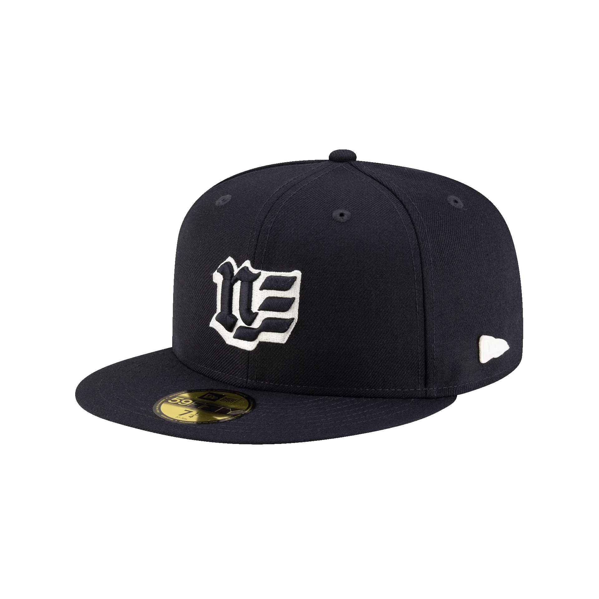 Blackletter Navy 59FIFTY Fitted Hat sold by New Era
