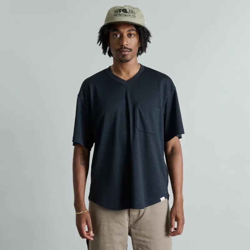 Orchard Navy V-Neck Pullover Jersey sold by New Era