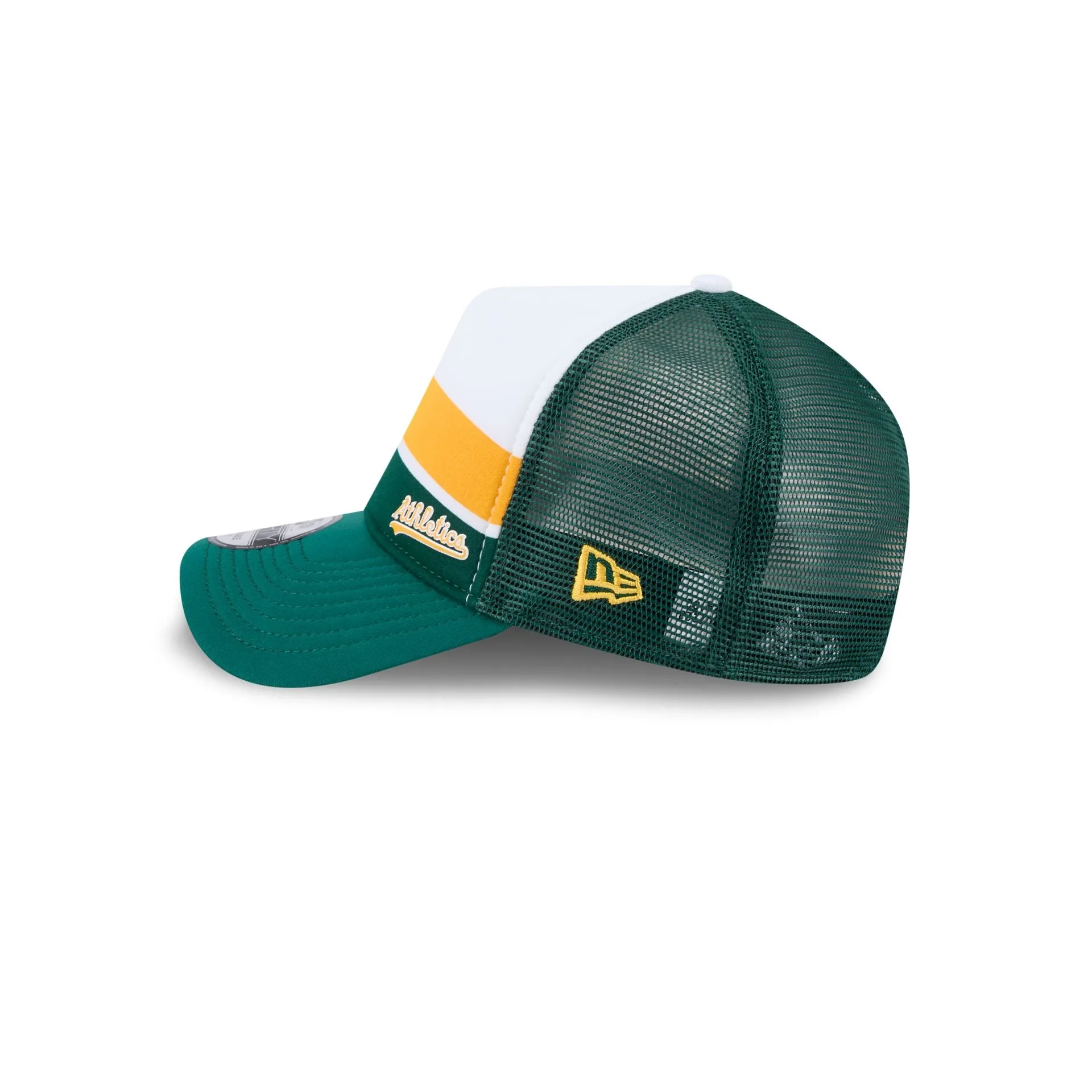 Athletics Color Block 9FORTY A-Frame Trucker Snapback Hat sold by New Era product image thumbnail 4