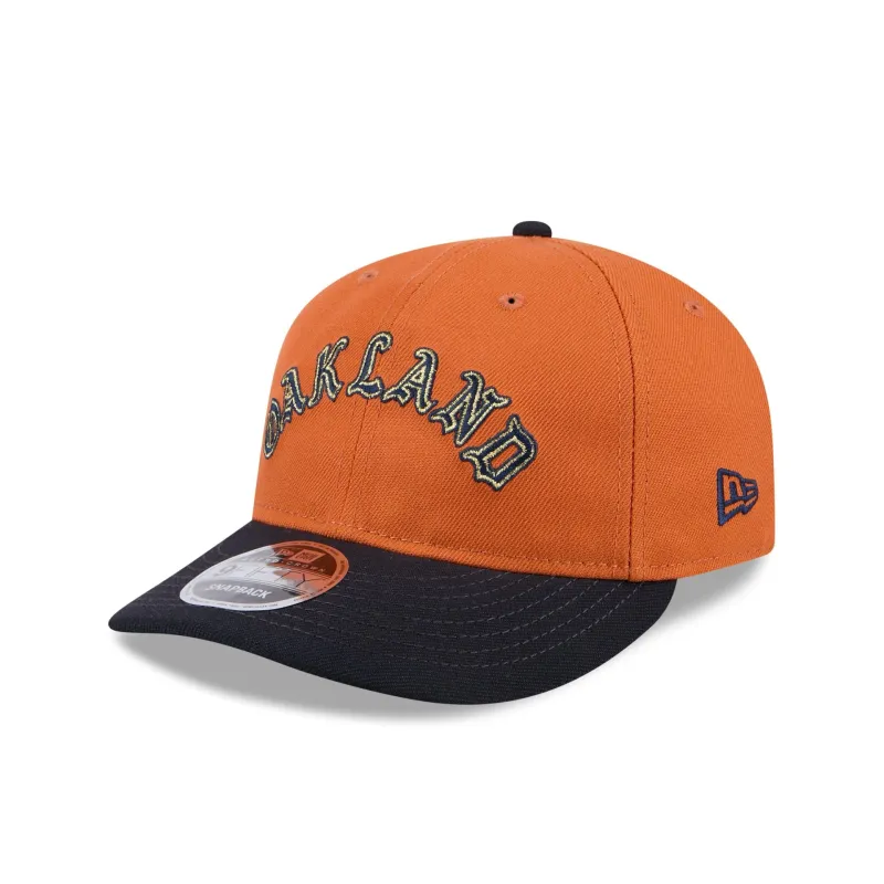 Athletics Gold Wood Retro Crown 9FIFTY Snapback Hat sold by New Era