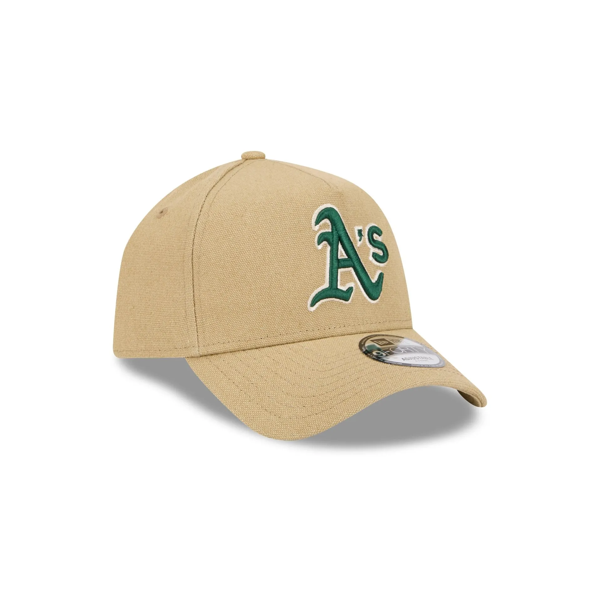 Athletics Logo Essentials Khaki 9FORTY A-Frame Snapback Hat sold by New Era product image thumbnail 3