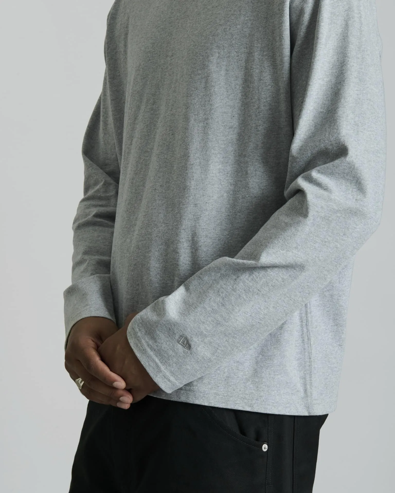 Erhardt Heather Gray Long Sleeve T-Shirt sold by New Era product image thumbnail 4