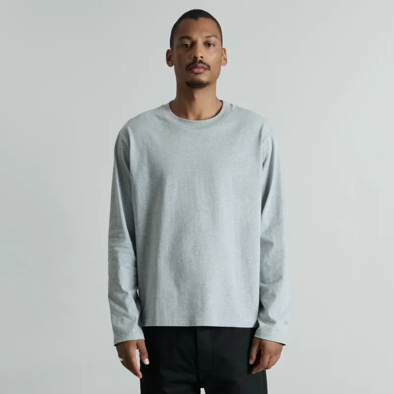 Erhardt Heather Gray Long Sleeve T-Shirt sold by New Era