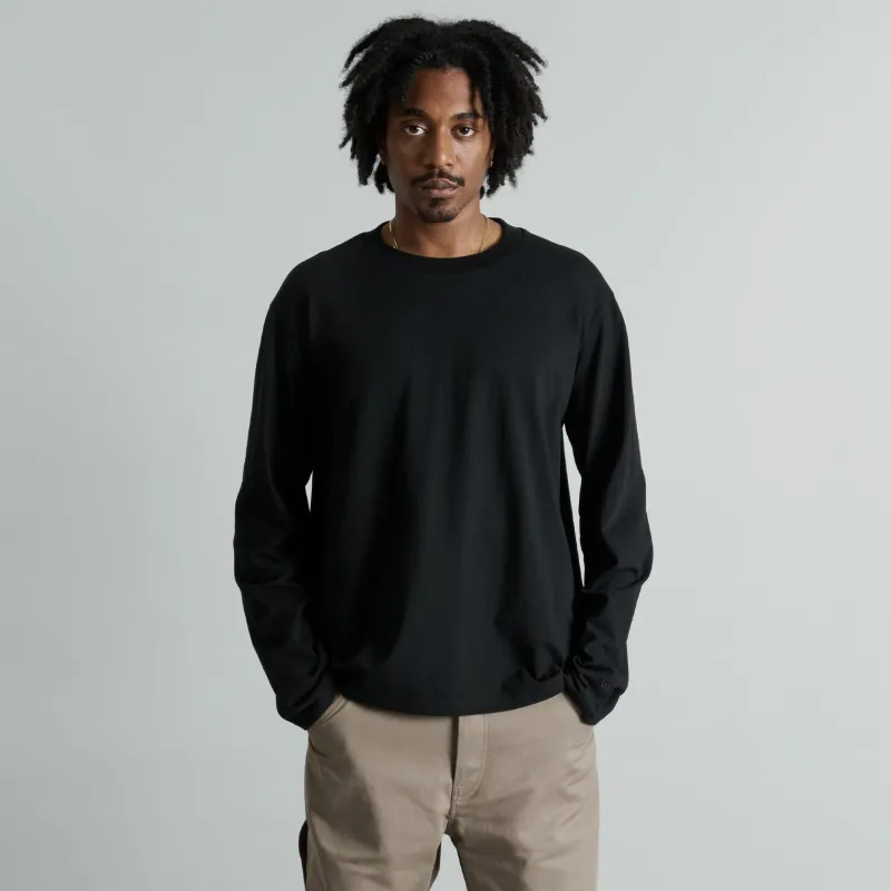 Erhardt Black Long Sleeve T-Shirt sold by New Era