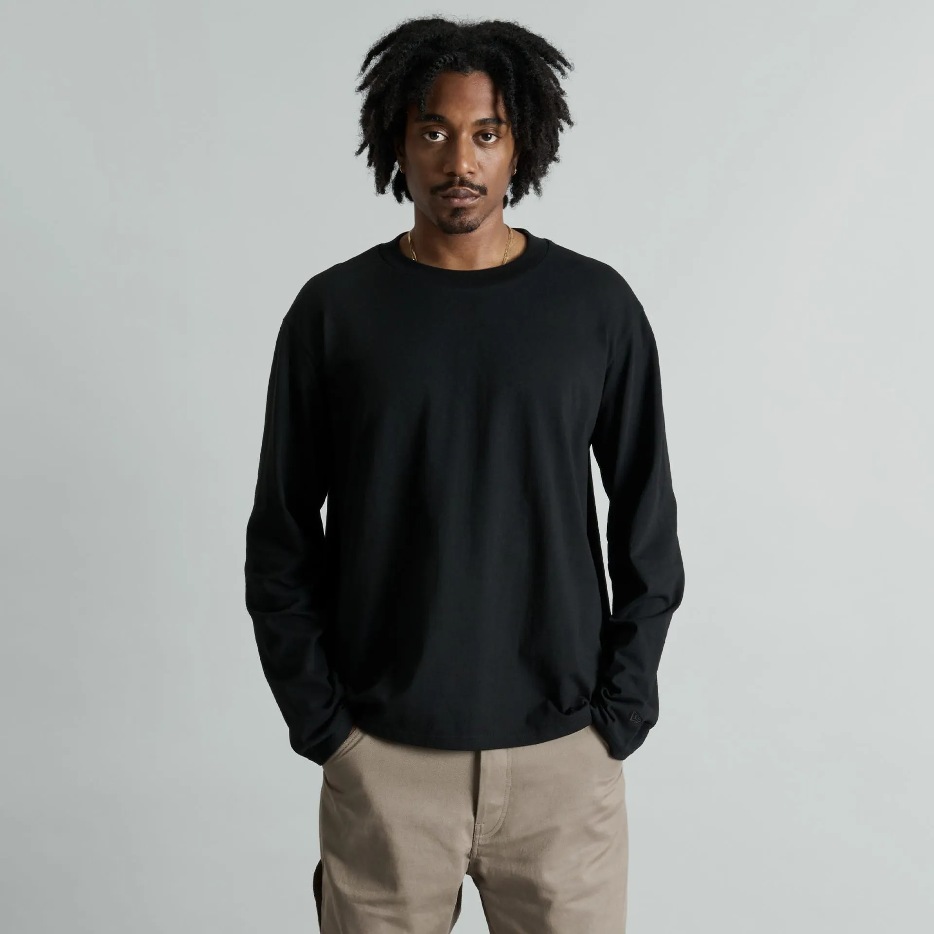 Erhardt Black Long Sleeve T-Shirt sold by New Era