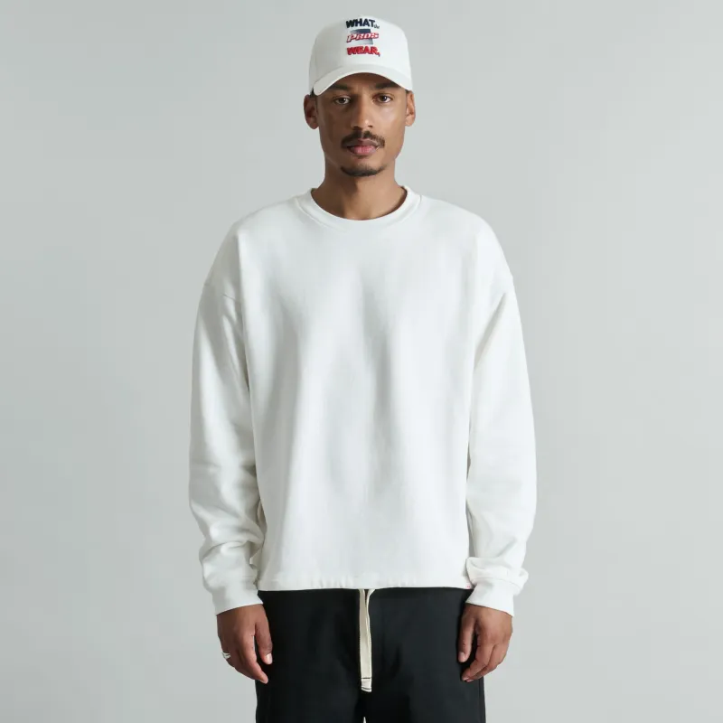 Alden College White Crewneck made by New Era