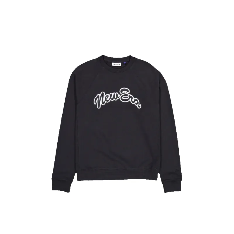 Arch Script Black Crewneck sold by New Era