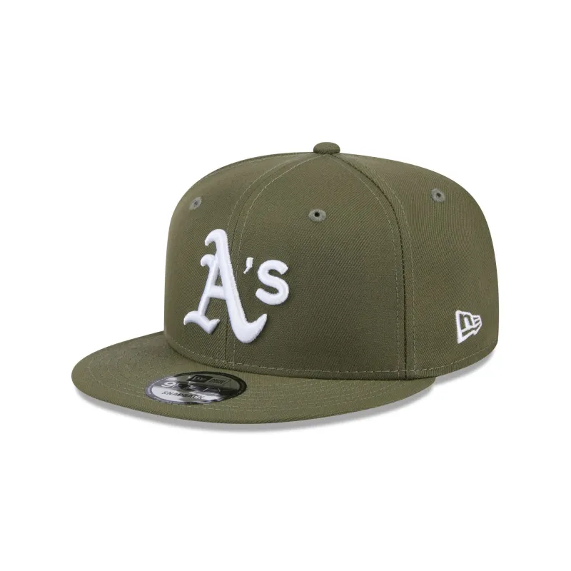 Athletics Olive 9FIFTY Snapback Hat sold by New Era