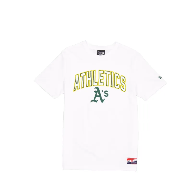 Athletics Throwback White T-Shirt sold by New Era