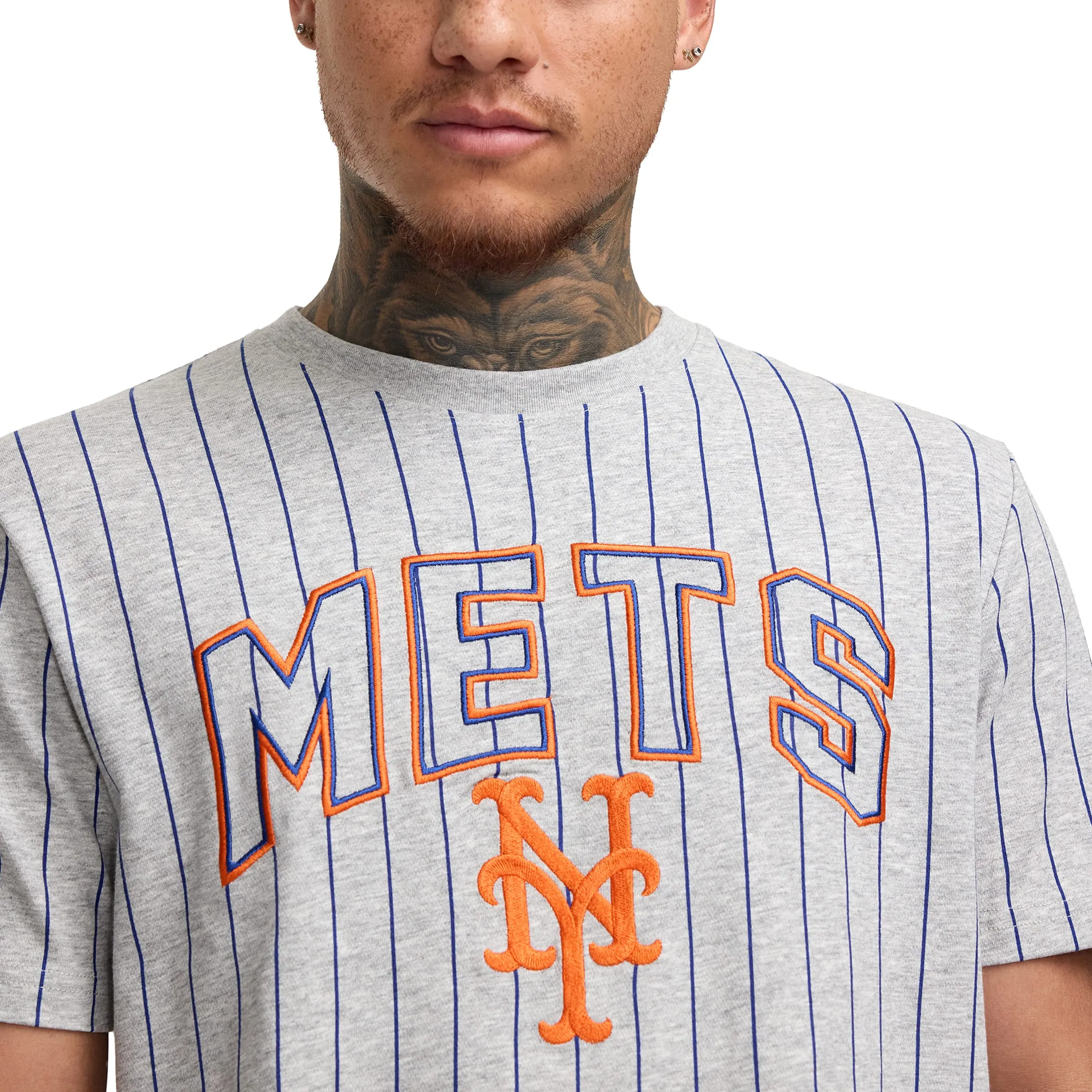 Athletics Throwback Gray Pinstripe T-Shirt sold by New Era product image thumbnail 2