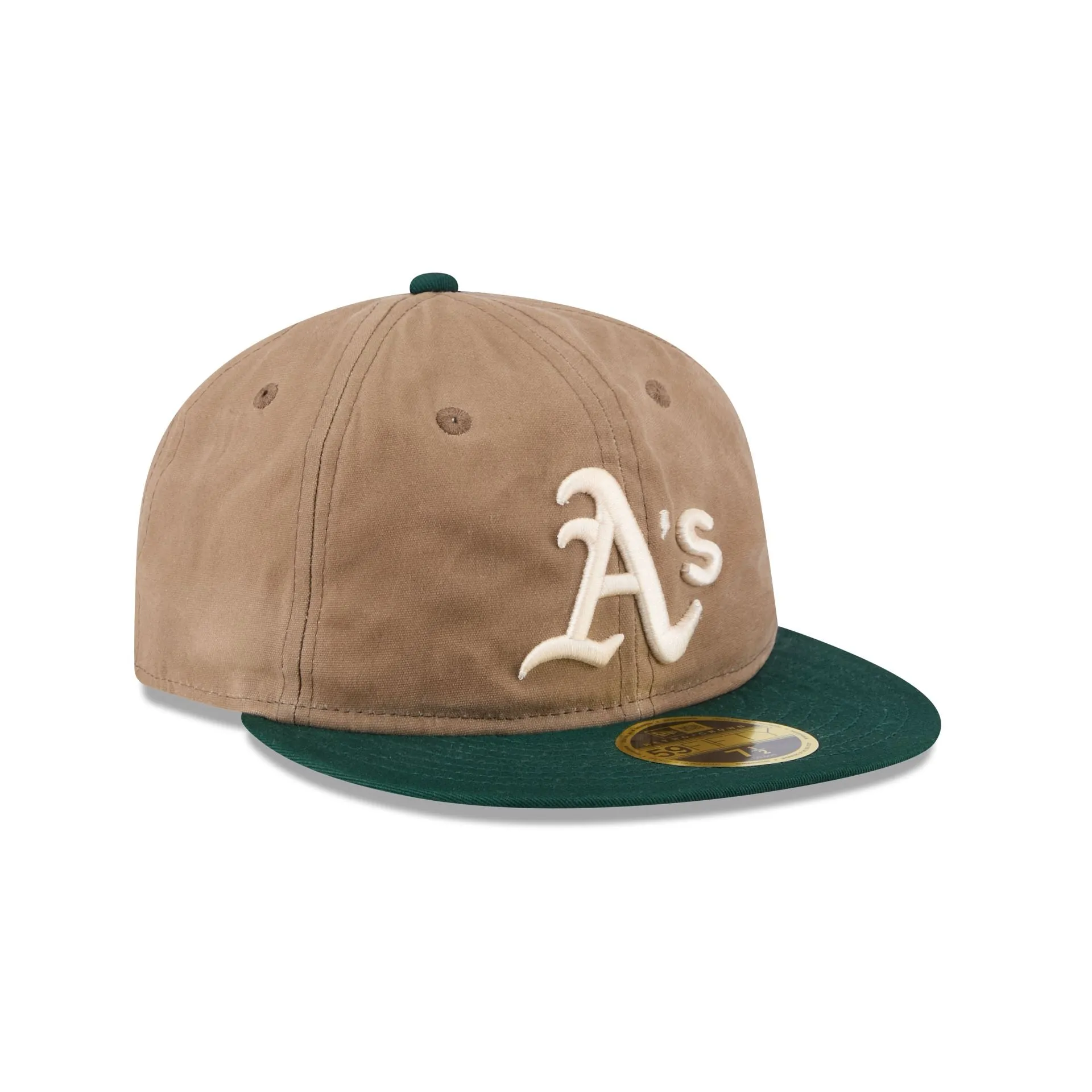 Athletics Wax Canvas Retro Crown 59FIFTY Fitted Hat sold by New Era product image thumbnail 3