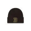 Boston Bruins Black Waffle Knit Beanie Hat sold by New Era