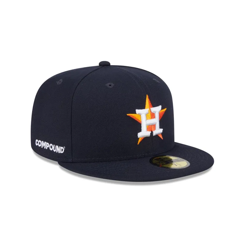 Compound x Houston Astros 59FIFTY Fitted Hat sold by New Era