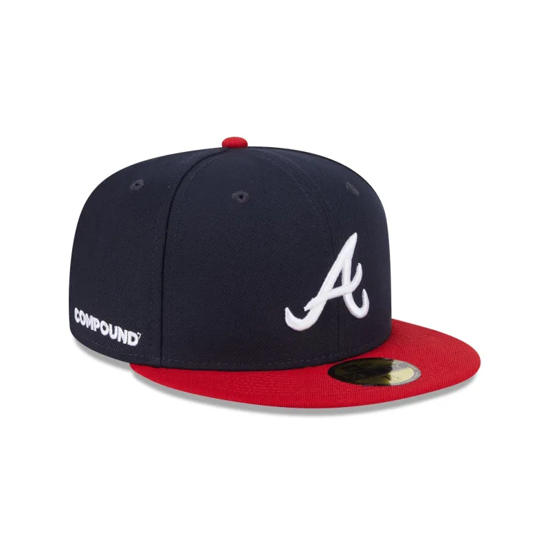 Compound x Atlanta Braves 59FIFTY Fitted Hat sold by New Era