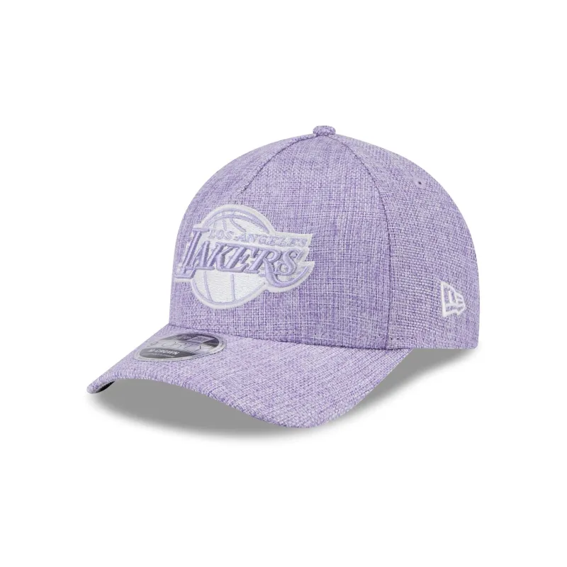 Los Angeles Lakers Cotton Weave Purple 9FORTY M-Crown A-Frame Snapback Hat sold by New Era