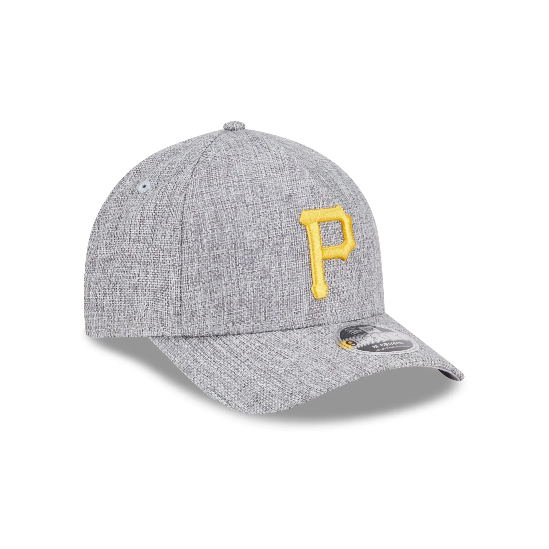 Pittsburgh Pirates Cotton Weave Gray 9FORTY M-Crown A-Frame Snapback Hat sold by New Era product image thumbnail 3