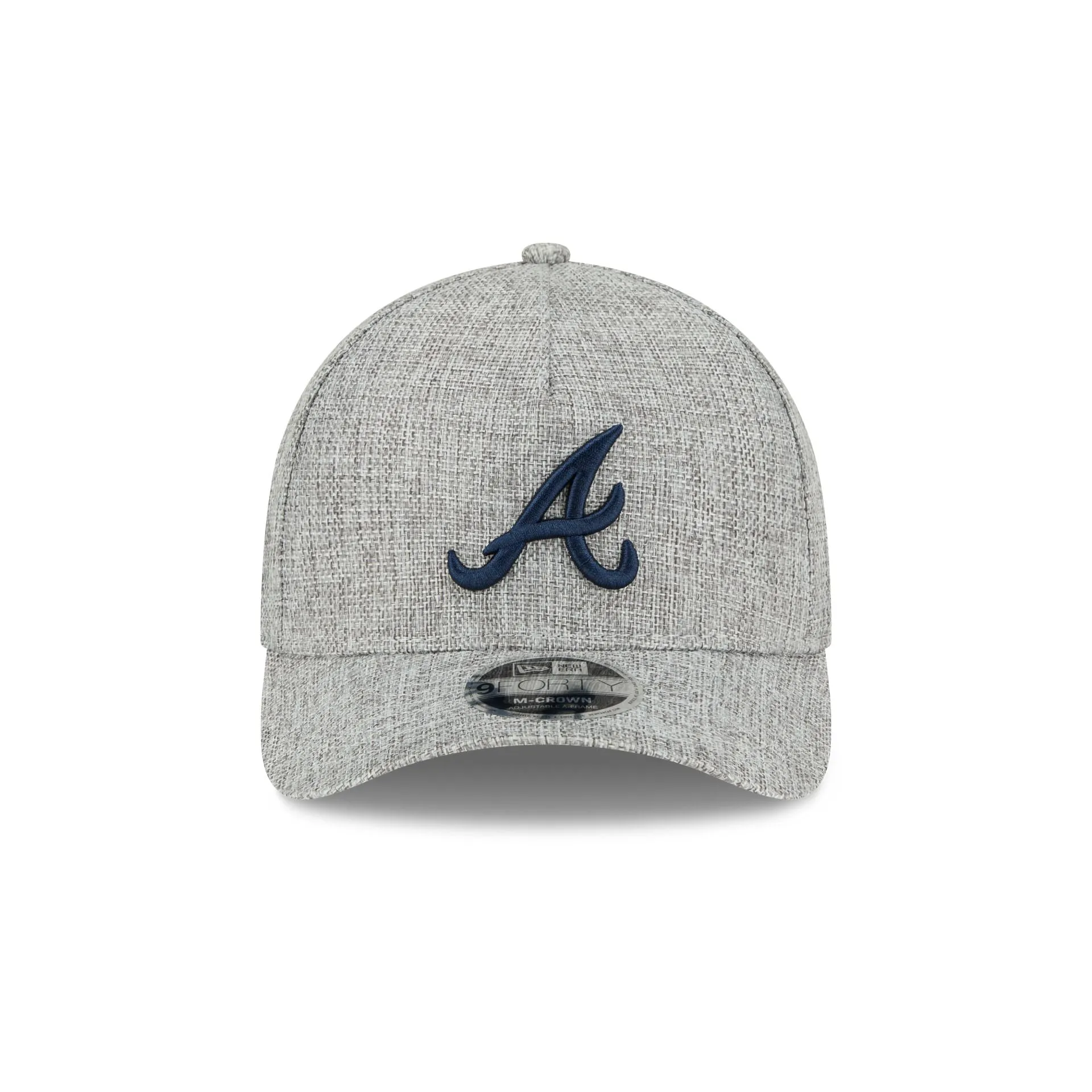 Atlanta Braves Cotton Weave Gray 9FORTY M-Crown A-Frame Snapback Hat sold by New Era product image thumbnail 2