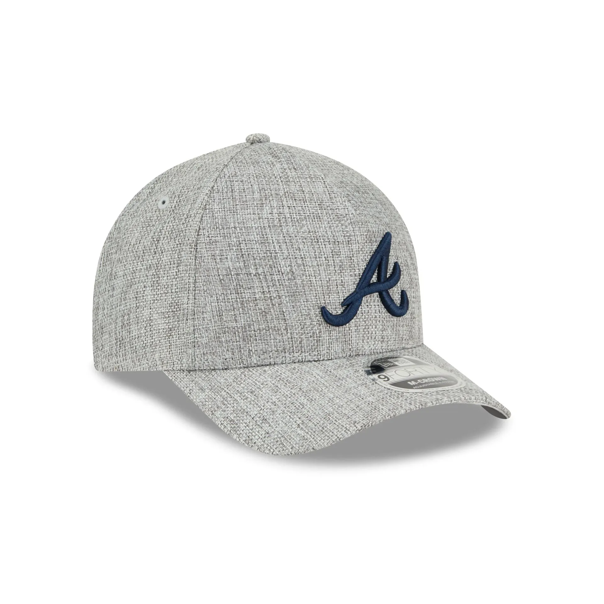 Atlanta Braves Cotton Weave Gray 9FORTY M-Crown A-Frame Snapback Hat sold by New Era product image thumbnail 3