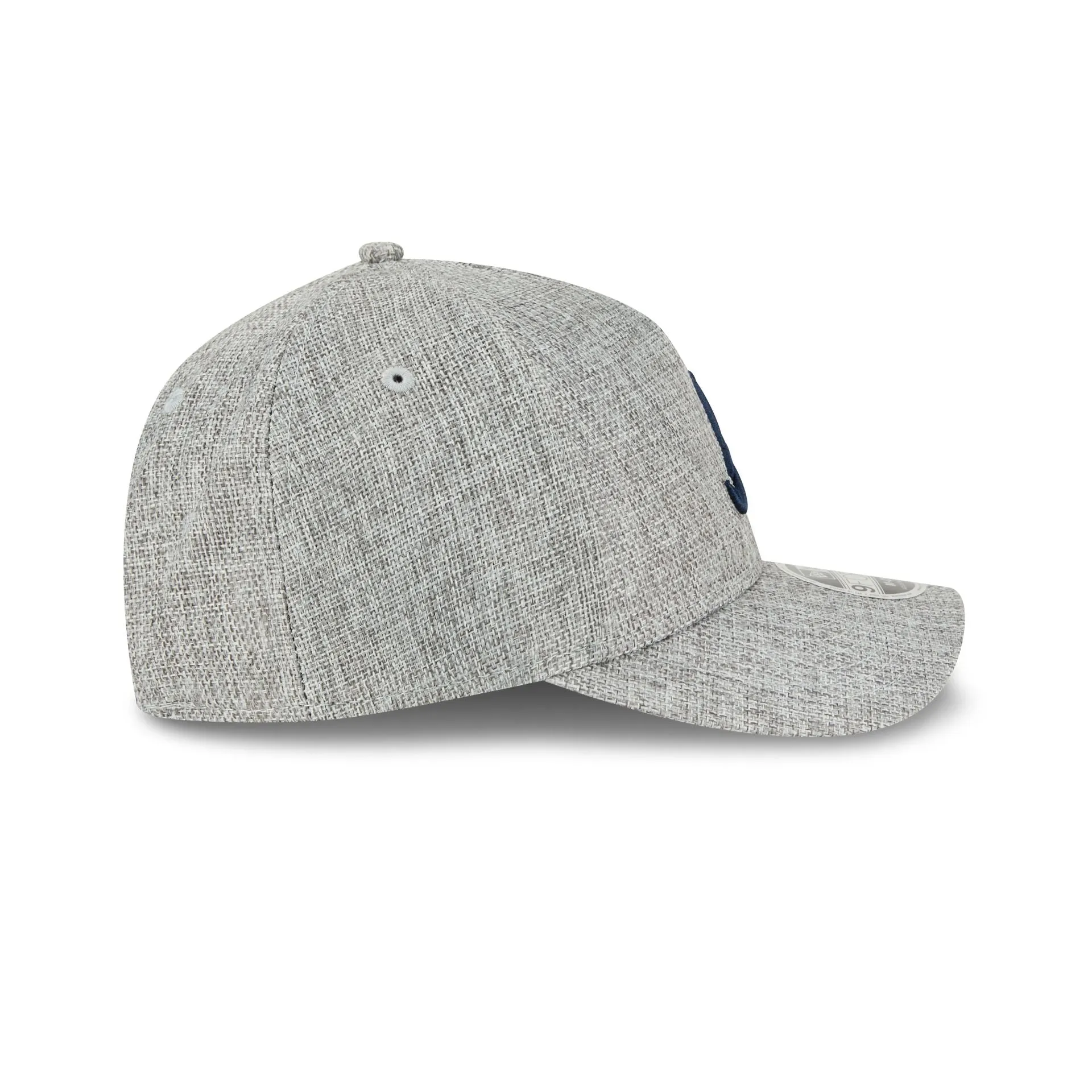 Atlanta Braves Cotton Weave Gray 9FORTY M-Crown A-Frame Snapback Hat sold by New Era product image thumbnail 5