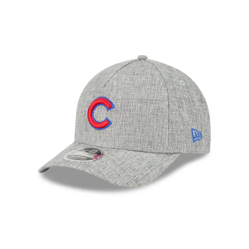 Chicago Cubs Cotton Weave Gray 9FORTY M-Crown A-Frame Snapback Hat sold by New Era