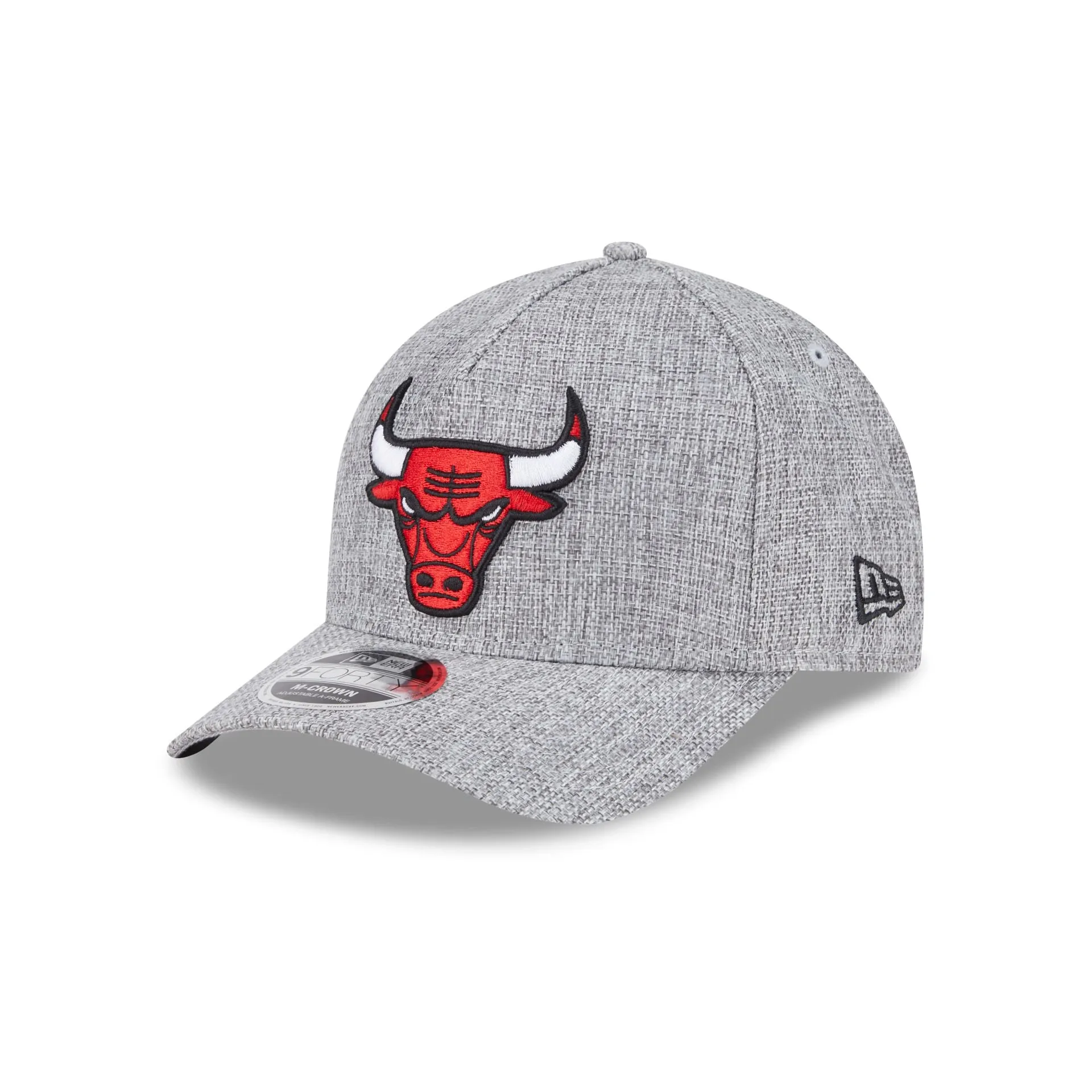 Chicago Bulls Cotton Weave Gray 9FORTY M-Crown A-Frame Snapback Hat sold by New Era