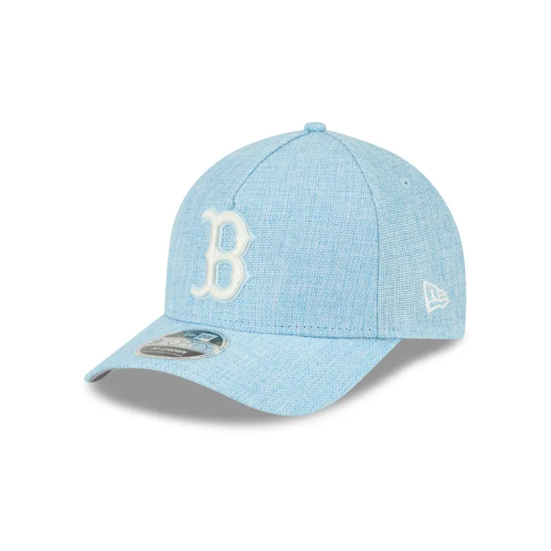 Boston Red Sox Cotton Weaver Blue 9FORTY M-Crown A-Frame Snapback Hat sold by New Era