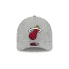 Miami Heat Cotton Weave Gray 9FORTY M-Crown A-Frame Snapback Hat sold by New Era