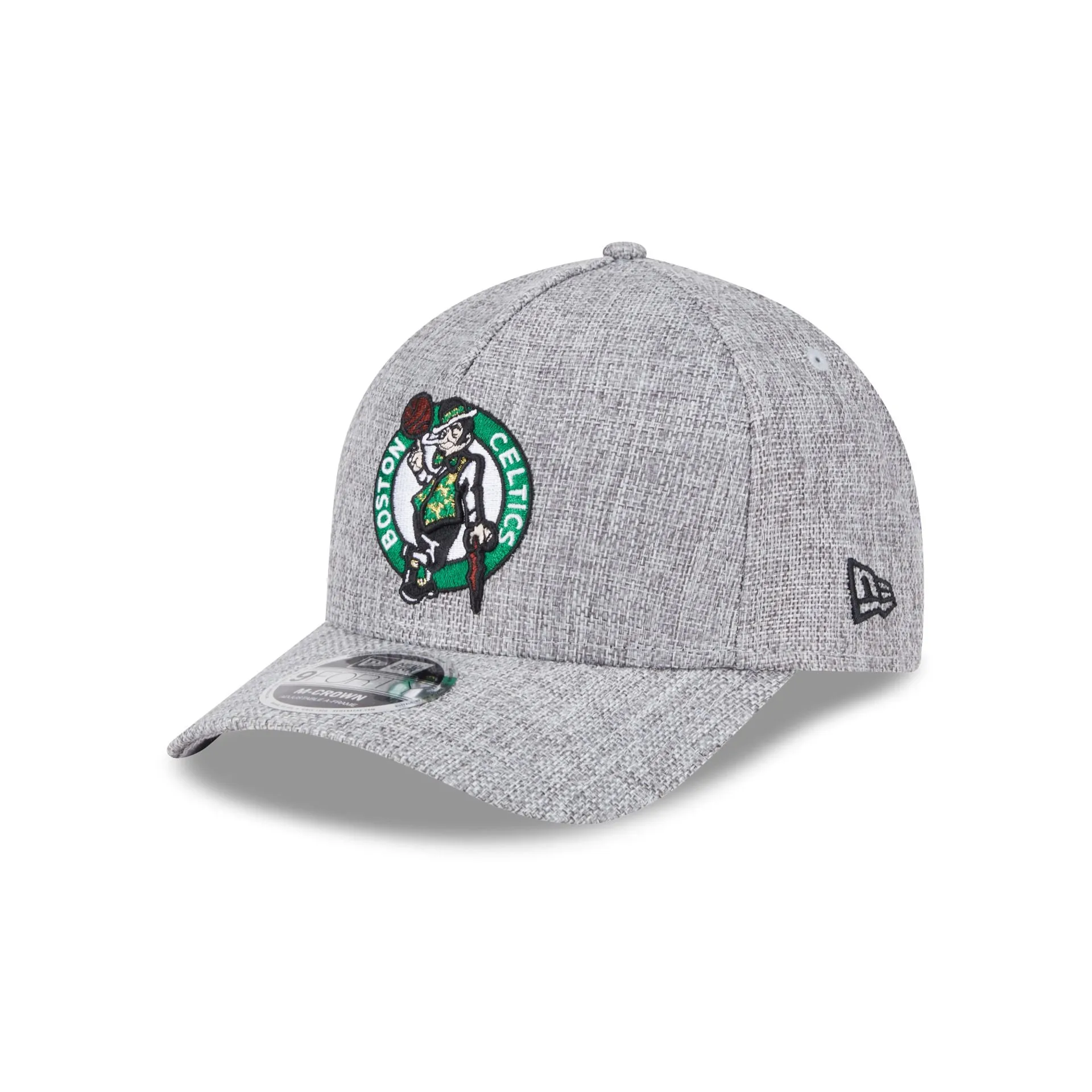 Boston Celtics Cotton Weave Gray 9FORTY M-Crown A-Frame Snapback Hat sold by New Era