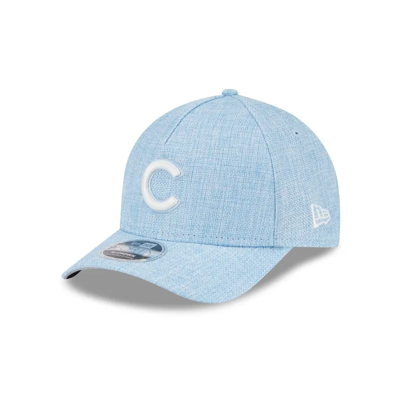 Chicago Cubs Cotton Weaver Blue 9FORTY M-Crown A-Frame Snapback Hat sold by New Era