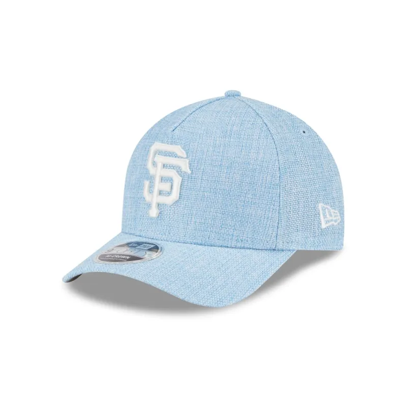 San Francisco Giants Cotton Weaver Blue 9FORTY M-Crown A-Frame Snapback Hat sold by New Era