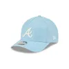 Atlanta Braves Cotton Weaver Blue 9FORTY M-Crown A-Frame Snapback Hat sold by New Era
