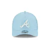 Atlanta Braves Cotton Weaver Blue 9FORTY M-Crown A-Frame Snapback Hat sold by New Era