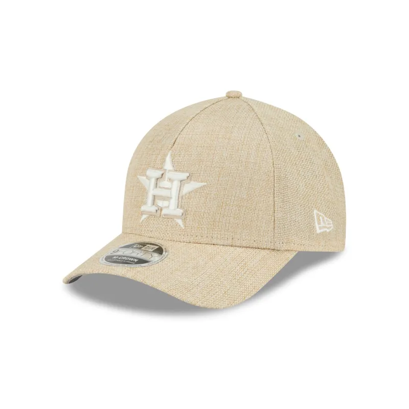 Houston Astros Cotton Weave Stone 9FORTY M-Crown A-Frame Snapback Hat sold by New Era