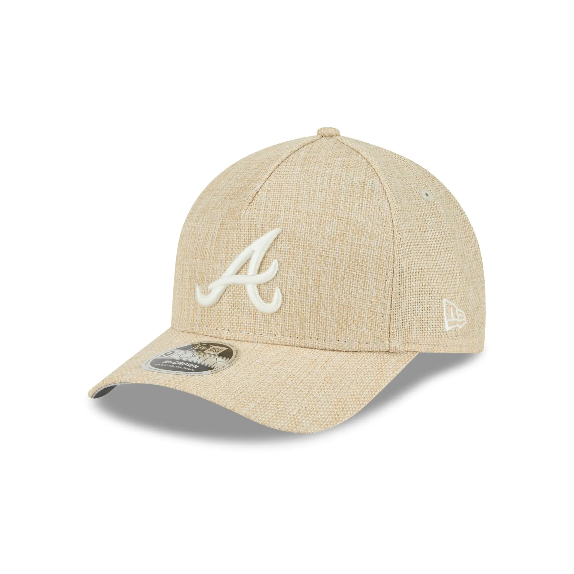 Atlanta Braves Cotton Weave Stone 9FORTY M-Crown A-Frame Snapback Hat sold by New Era