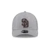 San Diego Padres Cotton Weave Gray 9FORTY M-Crown A-Frame Snapback Hat sold by New Era