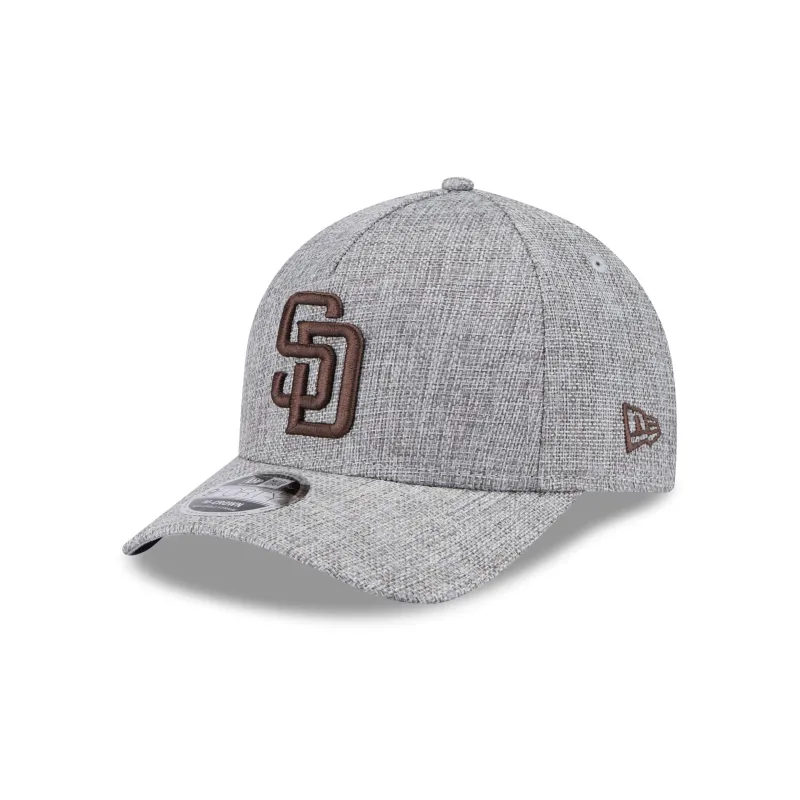 San Diego Padres Cotton Weave Gray 9FORTY M-Crown A-Frame Snapback Hat sold by New Era