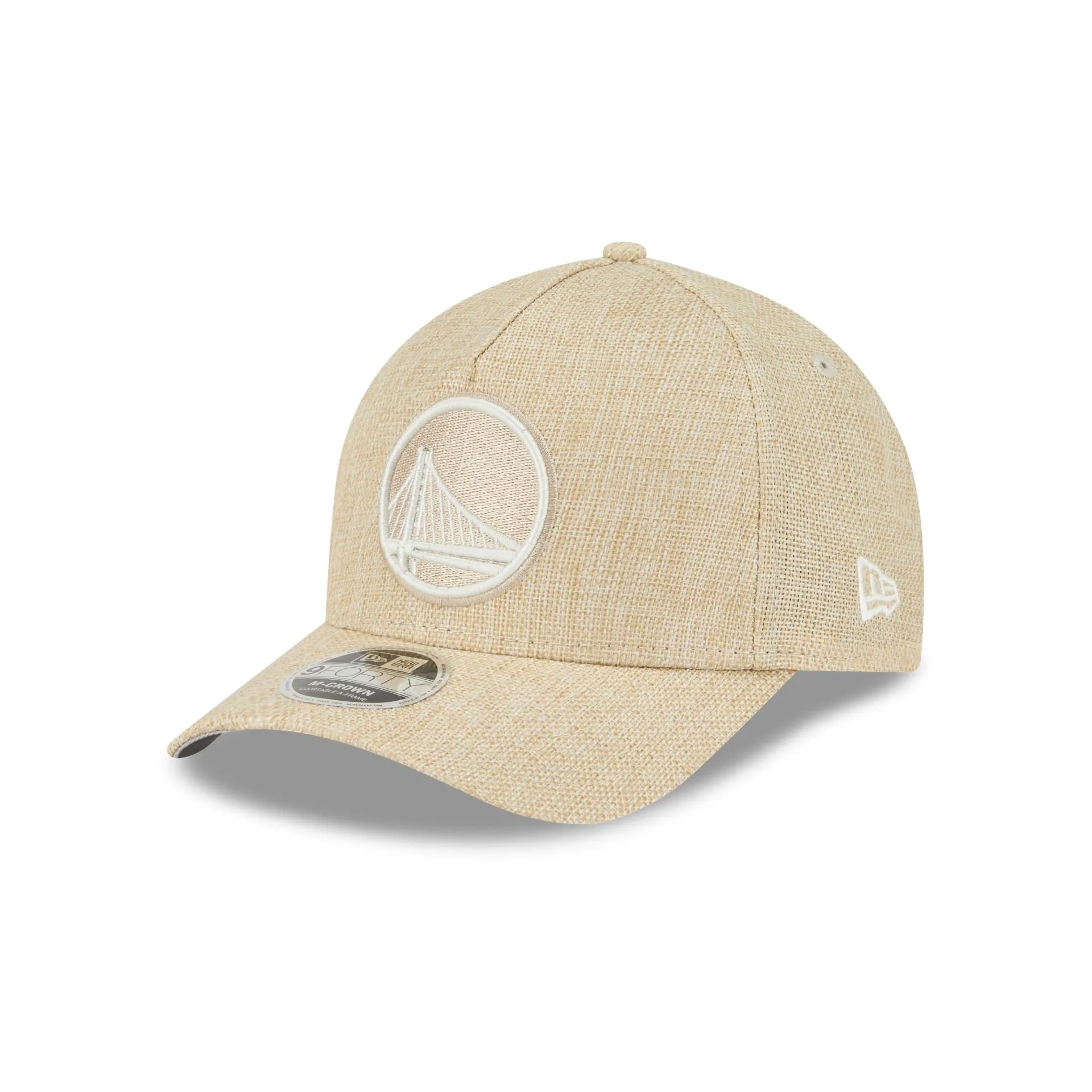 Golden State Warriors Cotton Weave Stone 9FORTY M-Crown A-Frame Snapback Hat sold by New Era