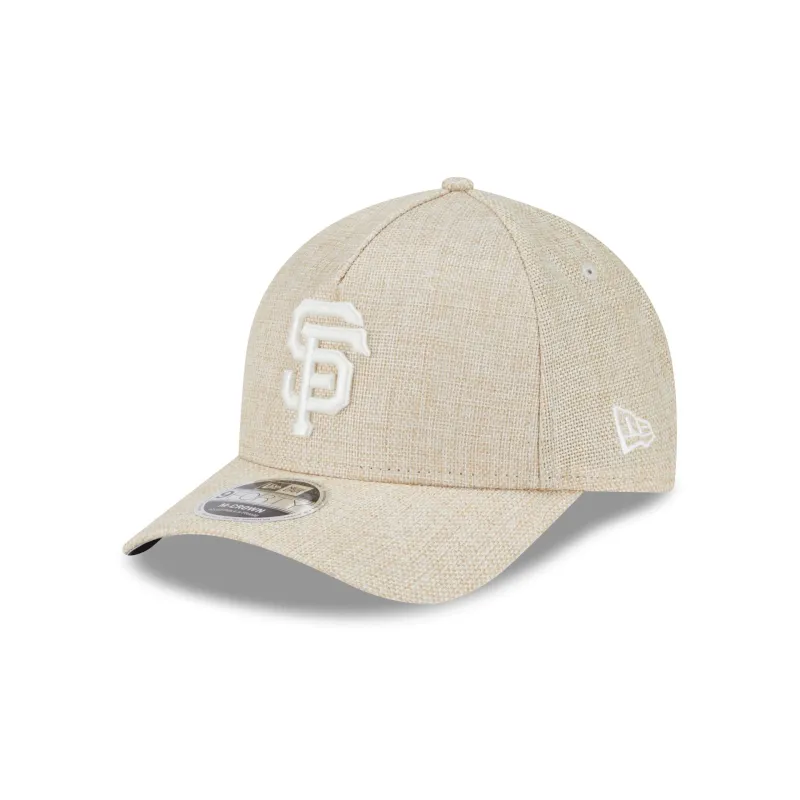 San Francisco Giants Cotton Weave Stone 9FORTY M-Crown A-Frame Snapback Hat sold by New Era
