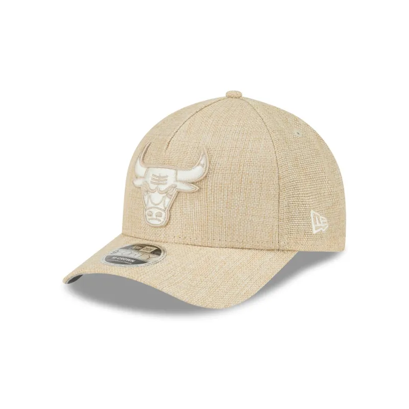 Chicago Bulls Cotton Weave Stone 9FORTY M-Crown A-Frame Snapback Hat sold by New Era