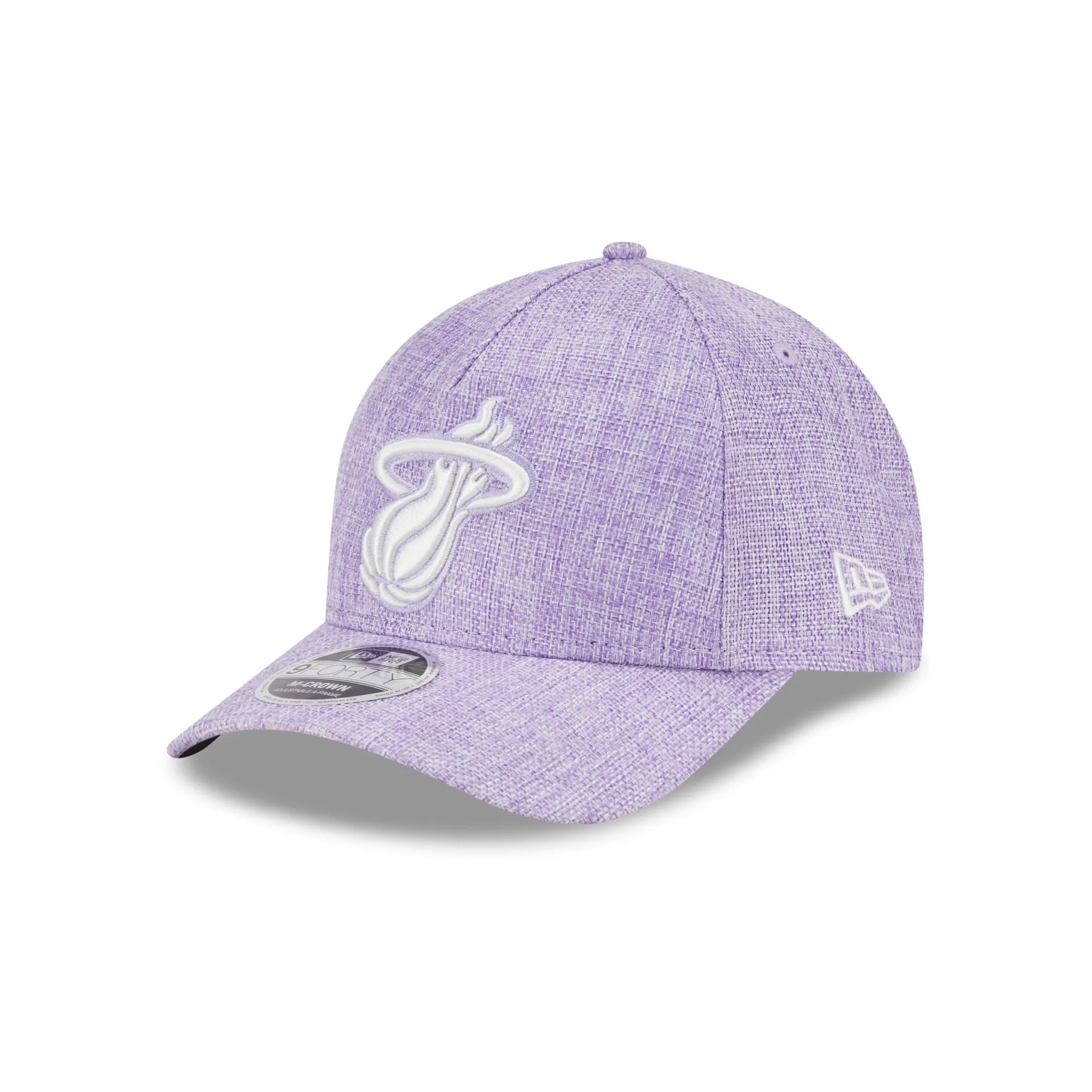 Miami Heat Cotton Weave Purple 9FORTY M-Crown A-Frame Snapback Hat sold by New Era