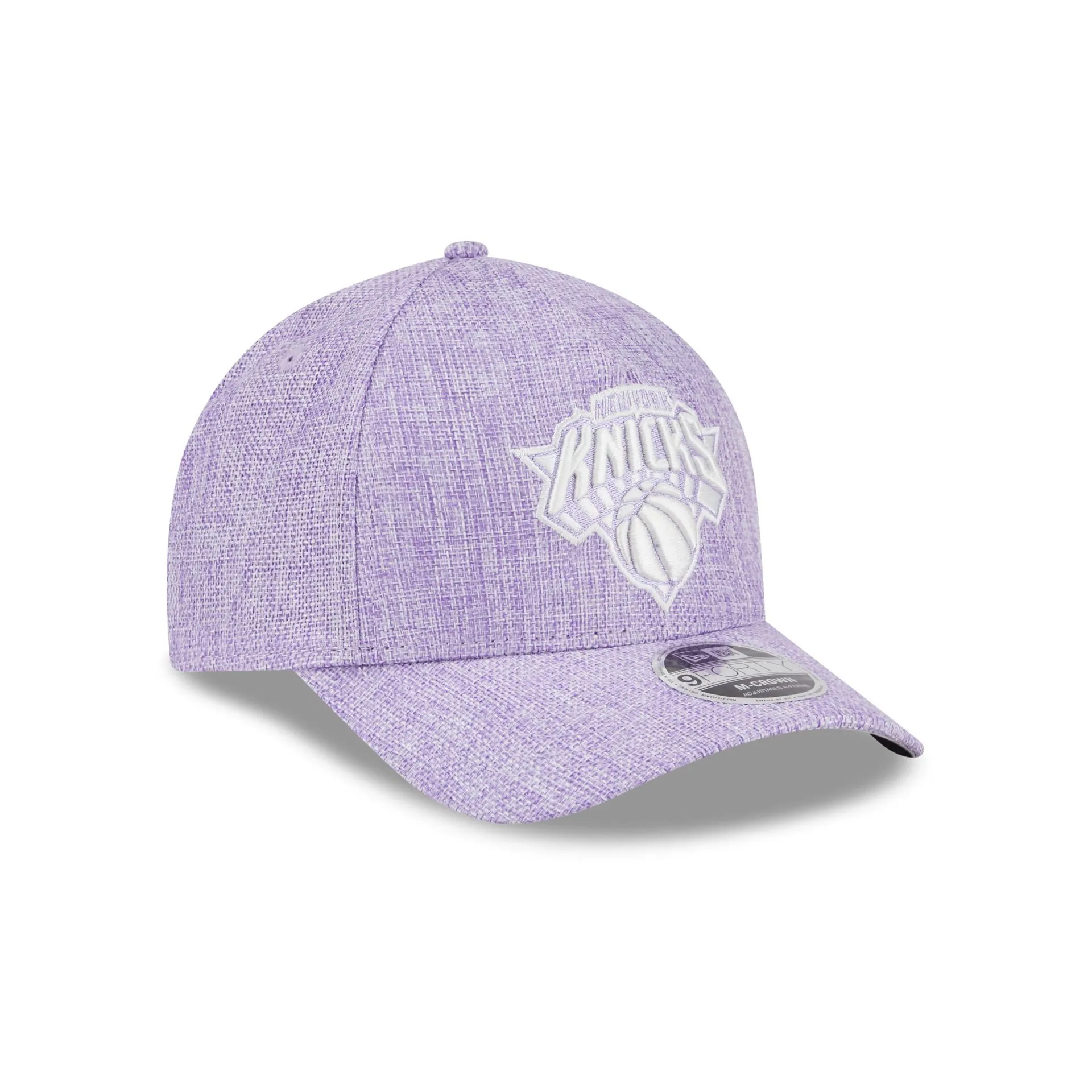 New York Knicks Cotton Weave Purple 9FORTY M-Crown A-Frame Snapback Hat sold by New Era product image thumbnail 3