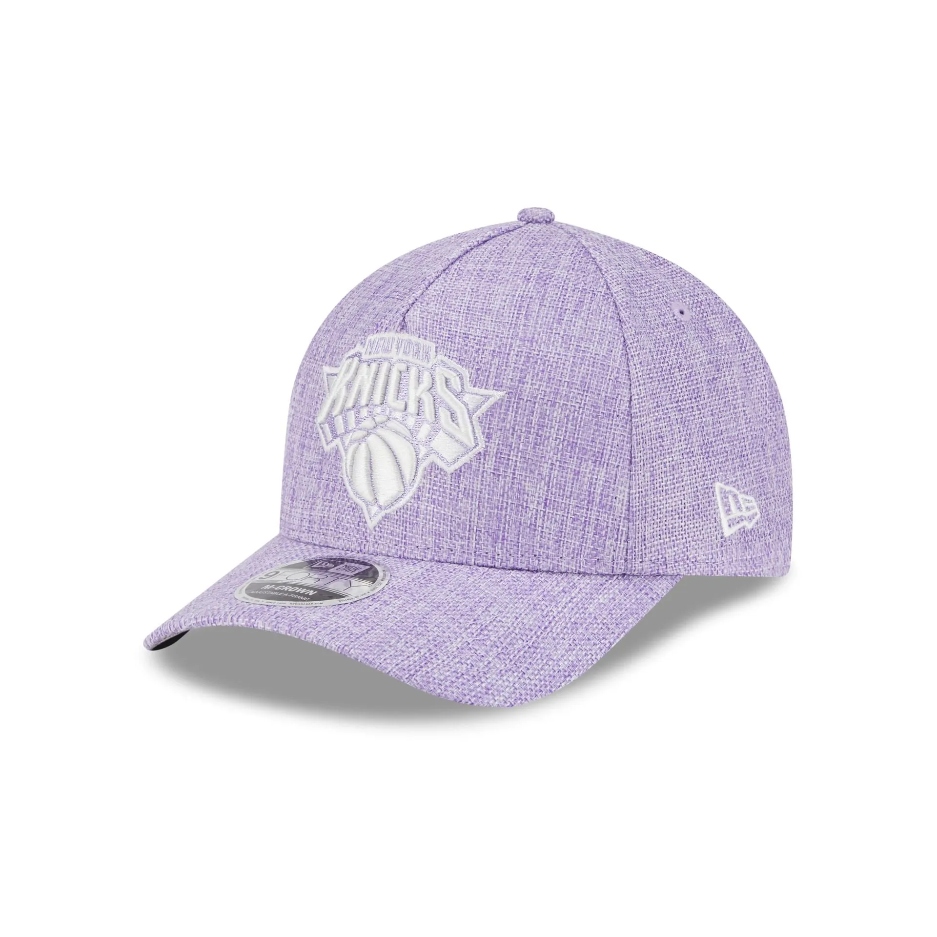 New York Knicks Cotton Weave Purple 9FORTY M-Crown A-Frame Snapback Hat sold by New Era