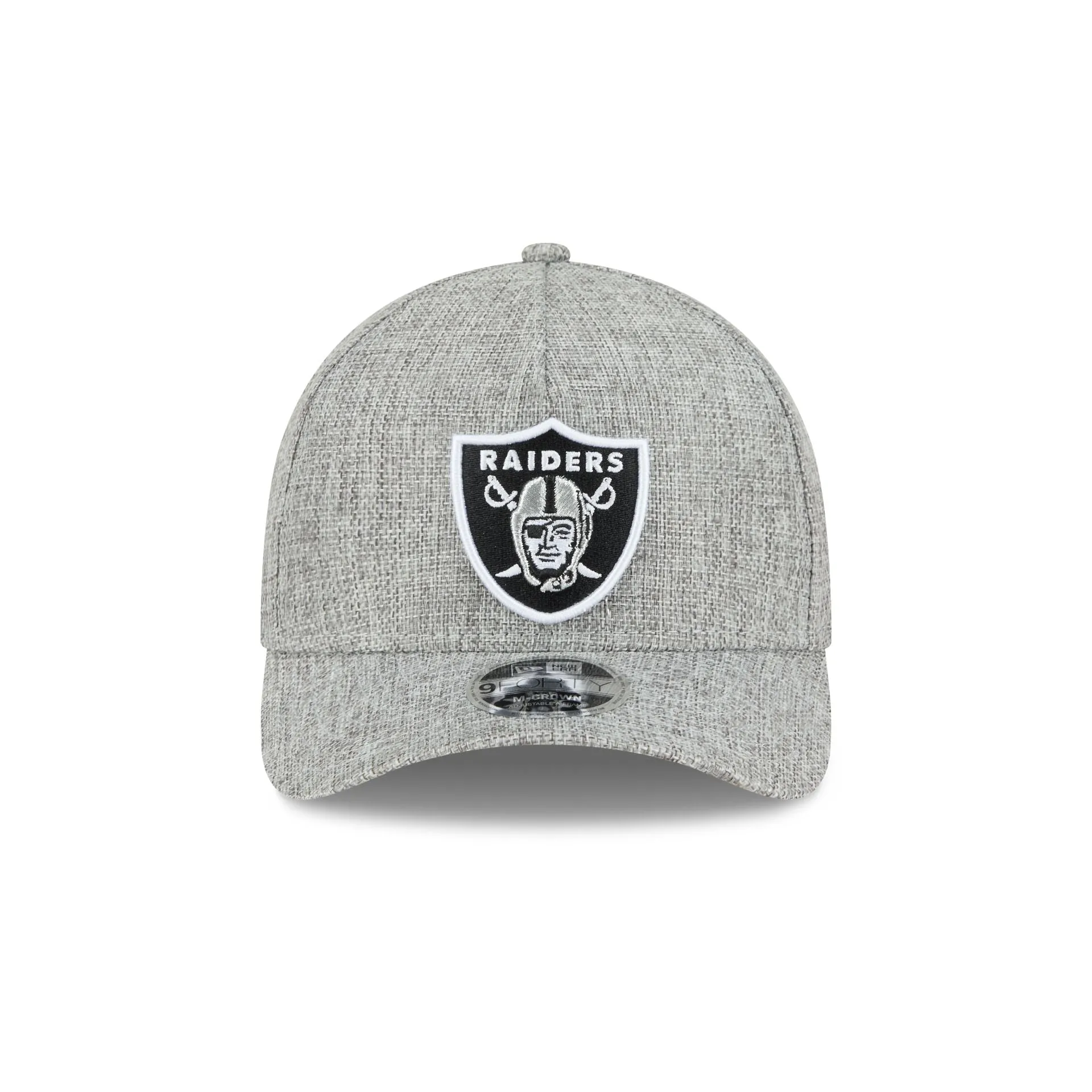 Las Vegas Raiders Cotton Weave Gray 9FORTY M-Crown A-Frame Snapback Hat sold by New Era product image thumbnail 2