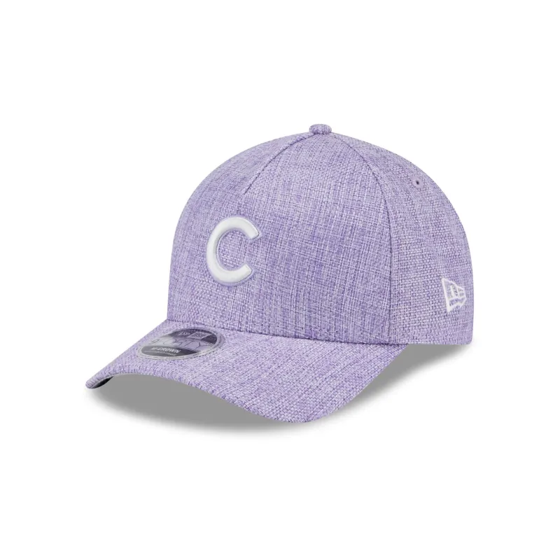 Chicago Cubs Cotton Weave Purple 9FORTY M-Crown A-Frame Snapback Hat sold by New Era