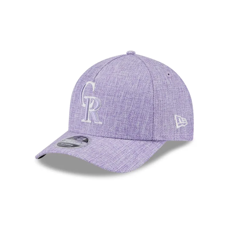 Colorado Rockies Cotton Weave Purple 9FORTY M-Crown A-Frame Snapback Hat sold by New Era