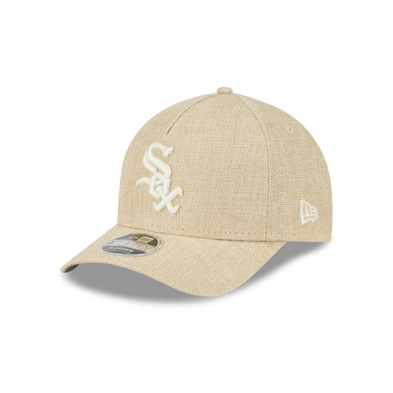 Chicago White Sox Cotton Weave Stone 9FORTY M-Crown A-Frame Snapback Hat sold by New Era
